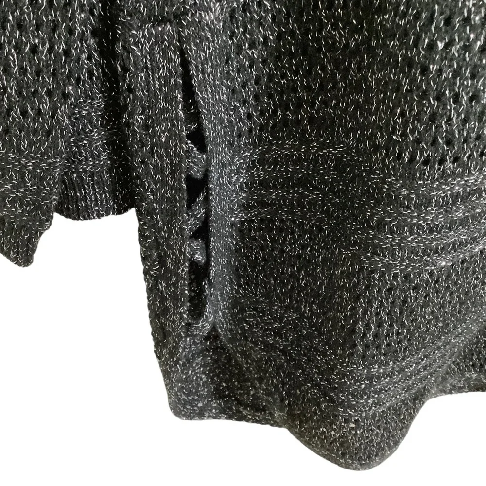 New York & Company Metallic Striped Sweater
